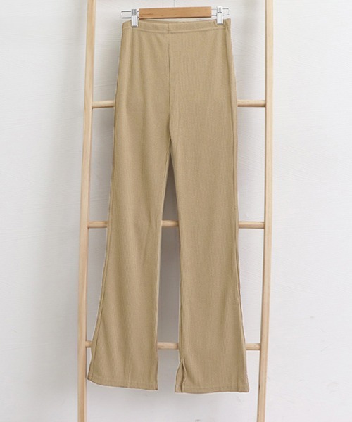【ODOR】Letto raw pants★韓国人気 SAN SAN GEAR] 23FW LAYER PANTS KHAKI 正規品 韓国ブランド