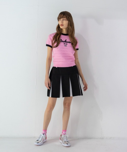 アルチビオ レディース 38 ニットT パフスリーブ トップス archivio tシャツ 「LADIES」パフスリーブ半袖ニット「2024年春