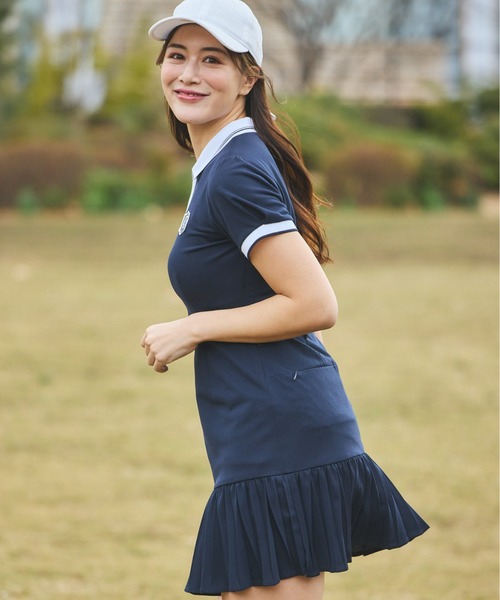 ワンピース 「CELFORDGOLF」マーメイドプリーツポロワンピース_3