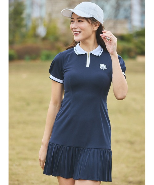 ワンピース 「CELFORDGOLF」マーメイドプリーツポロワンピース_5