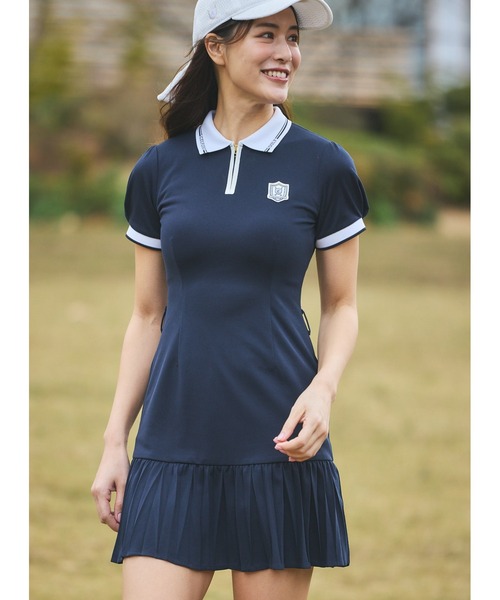 ワンピース 「CELFORDGOLF」マーメイドプリーツポロワンピース_6