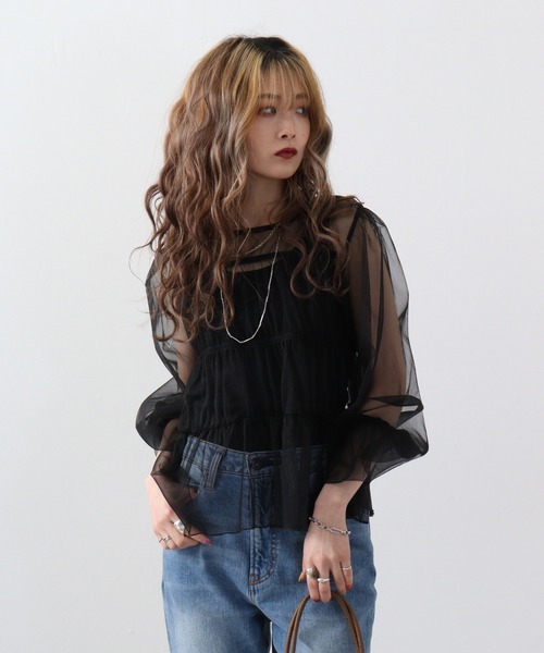 ブラウス シャツ A.N.L ナイロントップス レディース ブラウス シャツ A.N.L ナイロントップス レディース : ZOZOTOWN