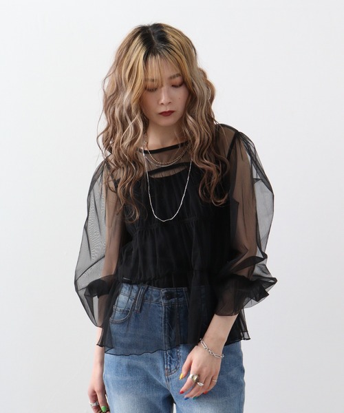 ブラウス シャツ A.N.L ナイロントップス レディース ブラウス シャツ A.N.L ナイロントップス レディース : ZOZOTOWN