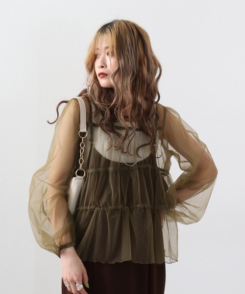 ブラウス シャツ A.N.L ナイロントップス レディース ブラウス シャツ A.N.L ナイロントップス レディース : ZOZOTOWN