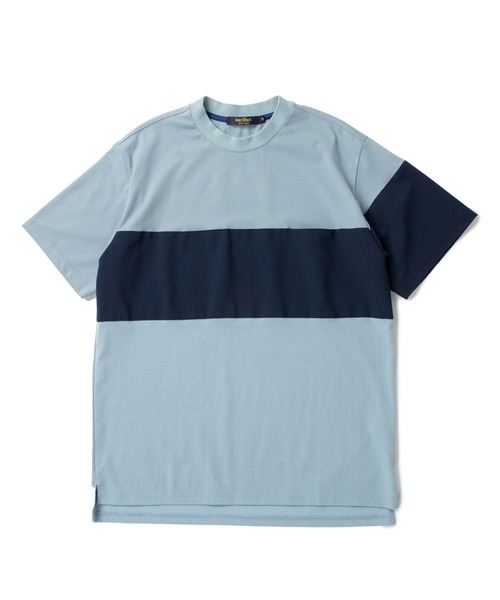 narifuri ナリフリ　6部丈　メッシュ　Tシャツ　パネル切り替え narifuri tシャツ マルチテックメッシュ切替Tシャツ メンズ