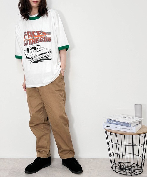 Anytime Songs tシャツ 16/TC 天竺カラー杢 リンガーTシャツ