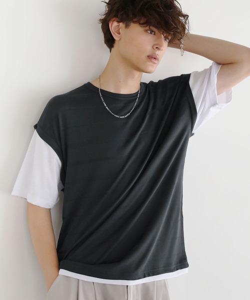 ASTRONOMY tシャツ Buyer's Select/TRランダムボーダージャガード半袖
