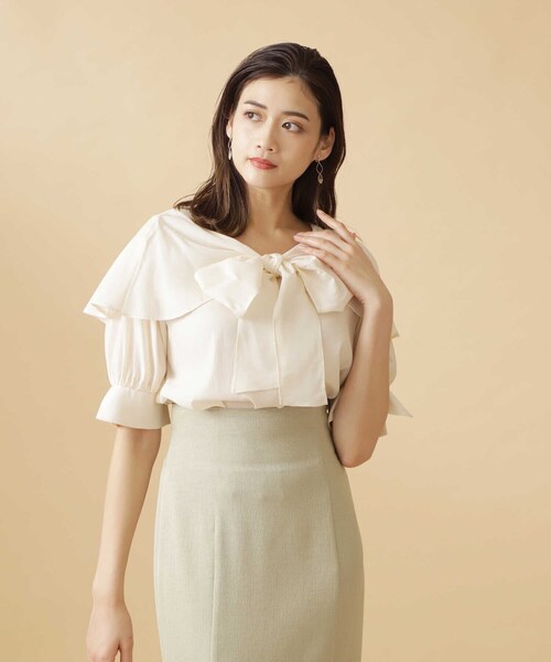 「JILL by JILL STUART」 半袖シャツ FREE ホワイト系その他 レディース JILL by STUART 「JILL STUART」 半袖カットソー FREE ホワイト