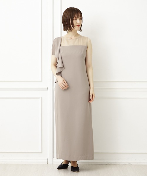【新品未使用】AIMER アシンメトリー ラッフルドレス AIMER ドレス アシンメトリーラッフルドレス : ZOZOTOWN Yahoo