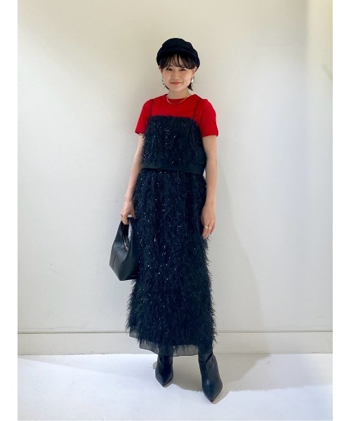 allureville スカート フェザージャガードIラインスカート レディース 
