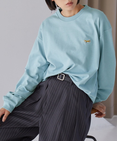 tシャツ PENNEYS/ペニーズ 別注 THE FOX ロゴ ワンポイントワッペン刺繍オーバーサイズTシャツ レディース メンズ | MONO-MART | 08