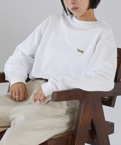 tシャツ PENNEYS/ペニーズ 別注 THE FOX ロゴ ワンポイントワッペン刺繍オーバーサイズTシャツ レディース メンズ | MONO-MART | 19
