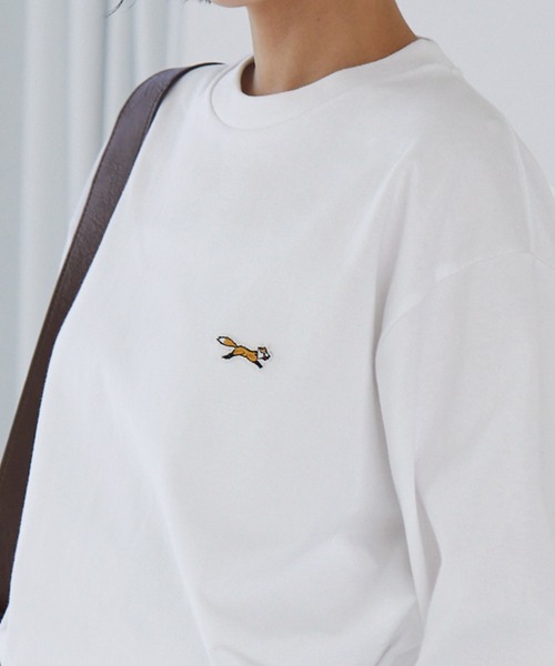 tシャツ PENNEYS/ペニーズ 別注 THE FOX ロゴ ワンポイントワッペン刺繍オーバーサイズTシャツ レディース メンズ | MONO-MART | 20
