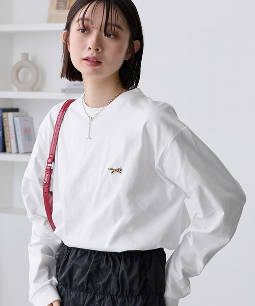 tシャツ PENNEYS/ペニーズ 別注 THE FOX ロゴ ワンポイントワッペン刺繍オーバーサイズTシャツ レディース メンズ | MONO-MART | 26