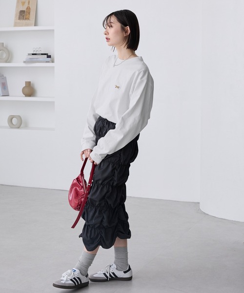tシャツ PENNEYS/ペニーズ 別注 THE FOX ロゴ ワンポイントワッペン刺繍オーバーサイズTシャツ レディース メンズ | MONO-MART | 30