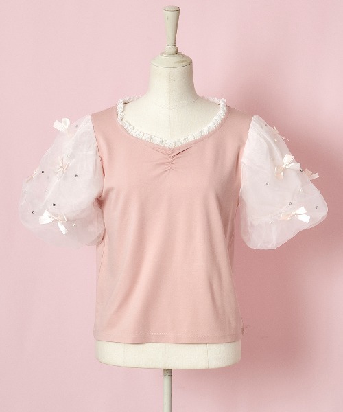 mellfy memory（メルフィーメモリー） tシャツ Happiness ribbon puff