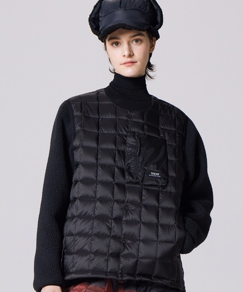 タイオン　ダウンジャケット　ユニセックス　Lサイズ　ブラック TAION（タイオン） ダウンジャケット ダウン 「」「ユニセックス