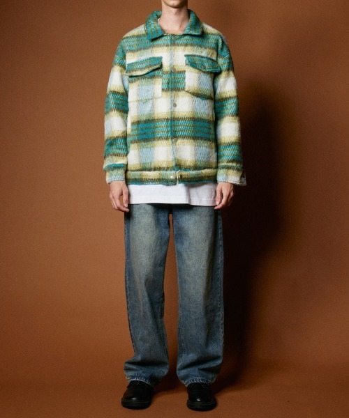 rehacer（レアセル） コート ジャケット R. : Shaggy Check Jacket
