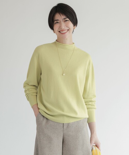 ニット セーター 「洗える」CASHMERE BLEND スタンドカラー ニット レディース ニット セーター 「洗える」CASHMERE BLEND スタンドカラー