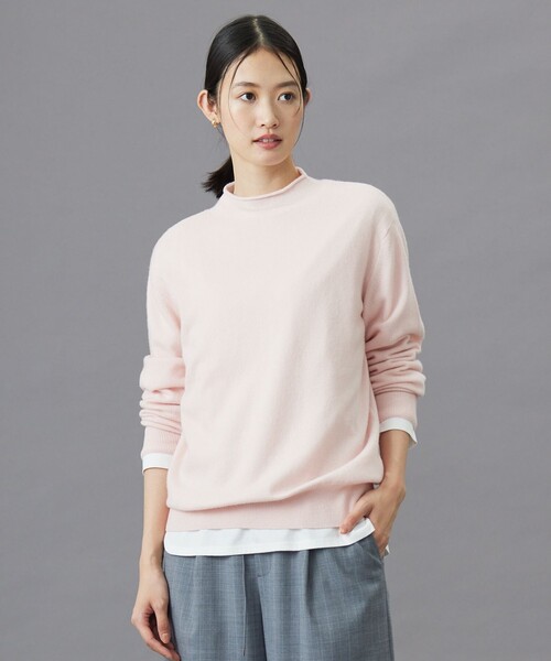 ニット セーター 「洗える」CASHMERE BLEND スタンドカラー ニット レディース ニット セーター 「洗える」CASHMERE BLEND スタンドカラー