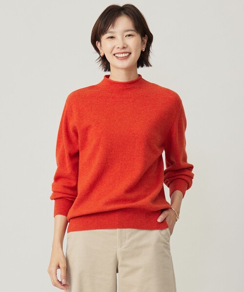 ニット セーター 「洗える」CASHMERE BLEND スタンドカラー ニット レディース J.PRESS ニット セーター 「洗える」CASHMERE BLEND スタンド