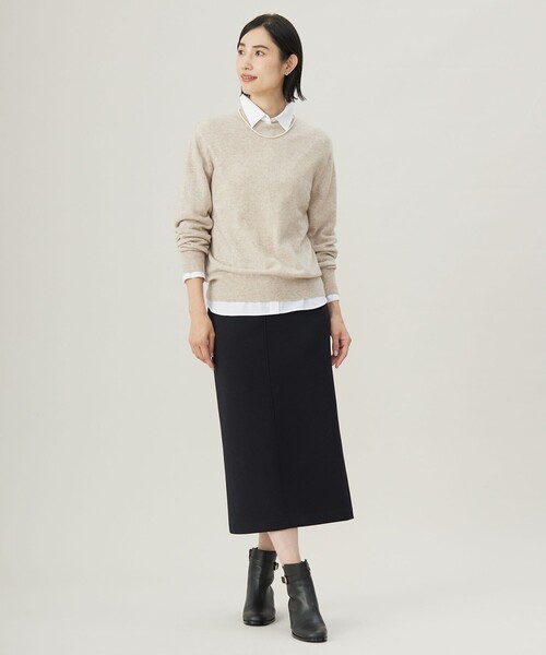 J.PRESS ニット セーター 「洗える」CASHMERE BLEND スタンド