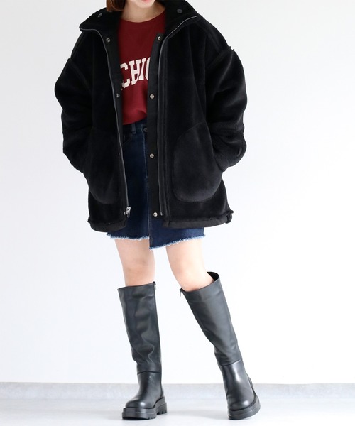 cepo（セポ） ブルゾン アウター 「2WAY」フェイクムートン