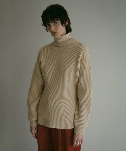 ニットセーター MANOF（マノフ） ニット セーター HOLE SLEEVE KNIT レディース
