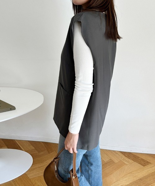 ベスト ジレ Vネックプルオーバーベスト レディース : ZOZOTOWN Yahoo