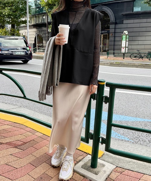 ベスト ジレ Vネックプルオーバーベスト レディース : ZOZOTOWN Yahoo