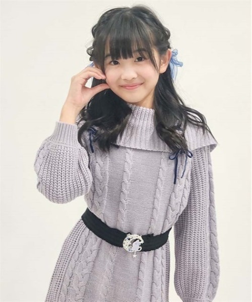 axes ニットセーターワンピースなど axes femme ワンピース W編み上げニットワンピース キッズ 子供