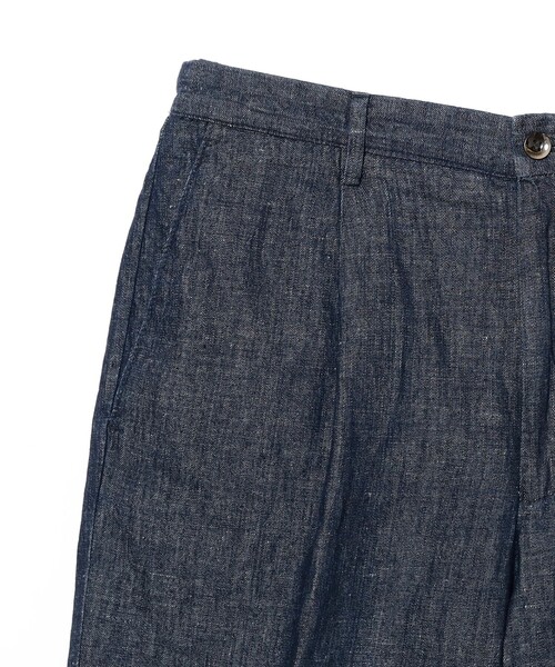GERMANO コットンリネンワンプリーツパンツ nano universe GERMANO パンツ 「別注」GERMANO / コットンリネン デニム 1