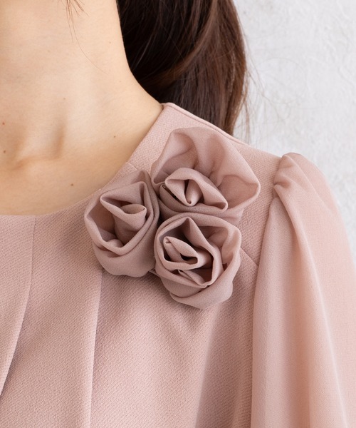 Rose Tiara（ローズティアラ） ブラウス シャツ ローズコサージュ