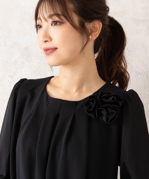 Rose Tiara（ローズティアラ） ブラウス シャツ ローズコサージュ