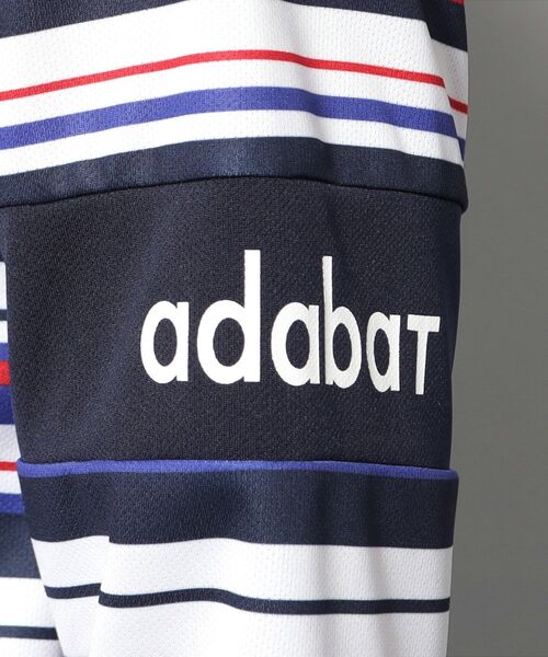 tシャツ 「新レーベル ADABAT NAVY」UVカット/吸水速乾 マルチボーダープルオーバー メンズ_18