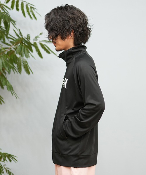 新品 【Hurley】ハーレー　ラッシュガード　フルジップ　長袖　ブラック Hurley（ハーレー） ラッシュガード 長袖ジップ UVケアラッシュガード