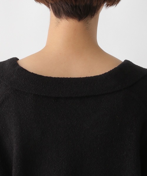 LEPSIM（レプシィム） ニット セーター 9ゲージ深Vポロプルオーバー