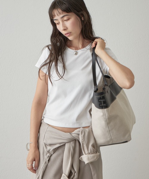 【イアクッチ】ソルジェンテ CANVAS/CERVO トートバッグ IACUCCI トートバッグ ソルジェンテ CANVAS/CERVO レディース