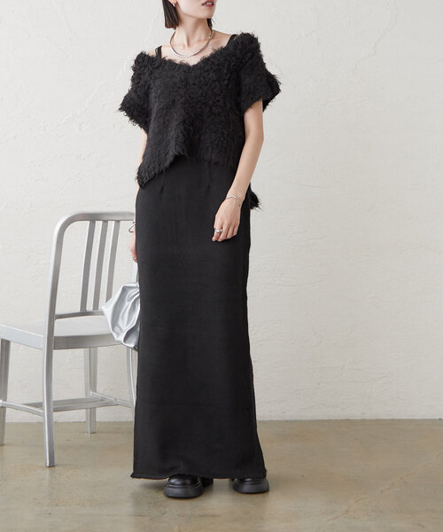 「mystic」 ニットワンピース 1 ベージュ レディース_画像3