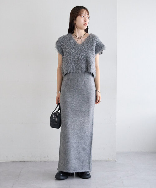 「mystic」 ニットワンピース 1 ベージュ レディース_画像6