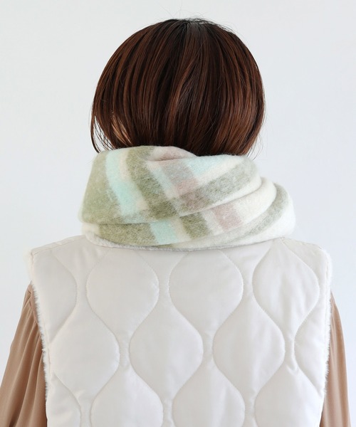 「Crisp」 マフラー FREE アイボリー レディース_画像5