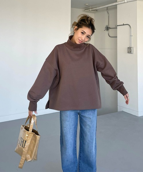 CHERI since1985 トレーナー スウェット ハイネック裏起毛スウェット