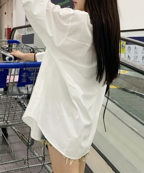 ブラウス シャツ ビッグシルエット シャツ レディース レディース ブラウス シャツ BIGシルエットシャツ レディース : ZOZOTOWN