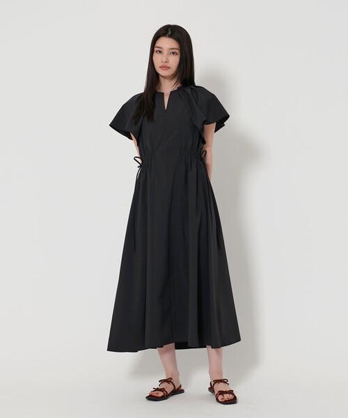 EMMEL REFINES バックリボンスリーブワンピース ネイビー EMMEL REFINES ワンピース 「EMMEL REFINES」EM サイドリボン