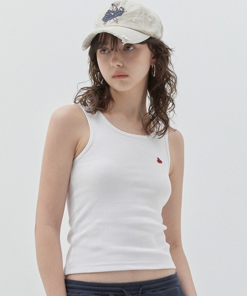 タンクトップ ノースリーブ KIRSH PLAIN SLIM FIT SLEEVELESS プレーン