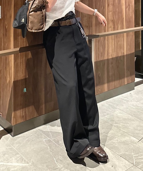 MandO（nemne store） スラックス 「MandO」ストライプ＆無地