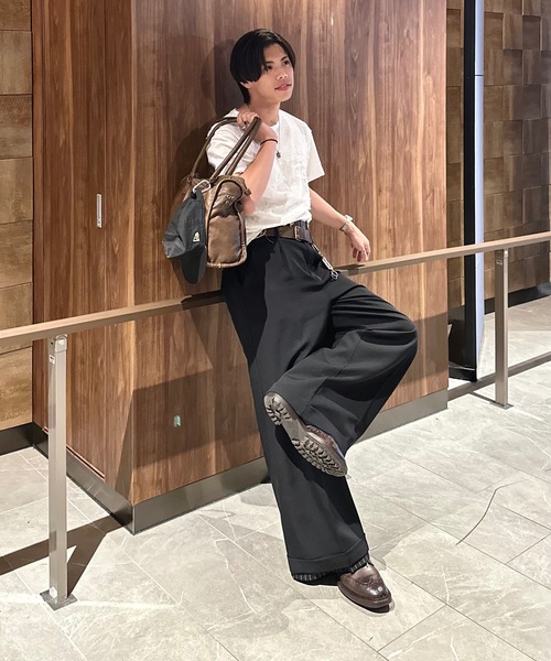 MandO（nemne store） スラックス 「MandO」ストライプ＆無地