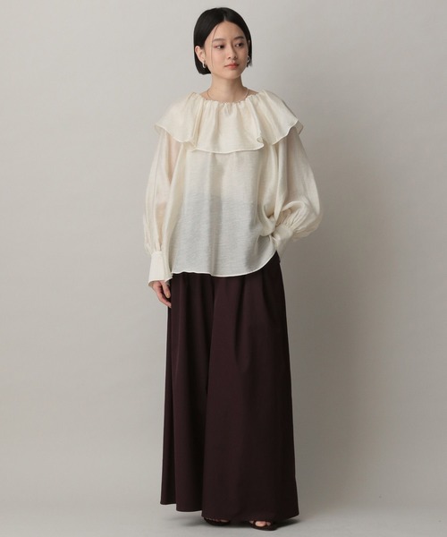 リネンのフリルブラウス HOUSE OF LOTUS｜リネンフリルブラウス | Rakuten Fashion(楽天