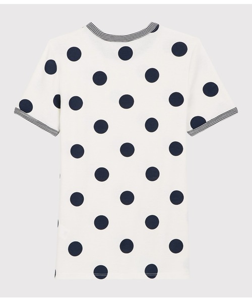 [PETIT BATEAU] короткий рукав футболка L белый женский 