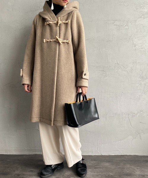 mizuiroind（ミズイロインド） ダッフルコート F ベージュ レディース